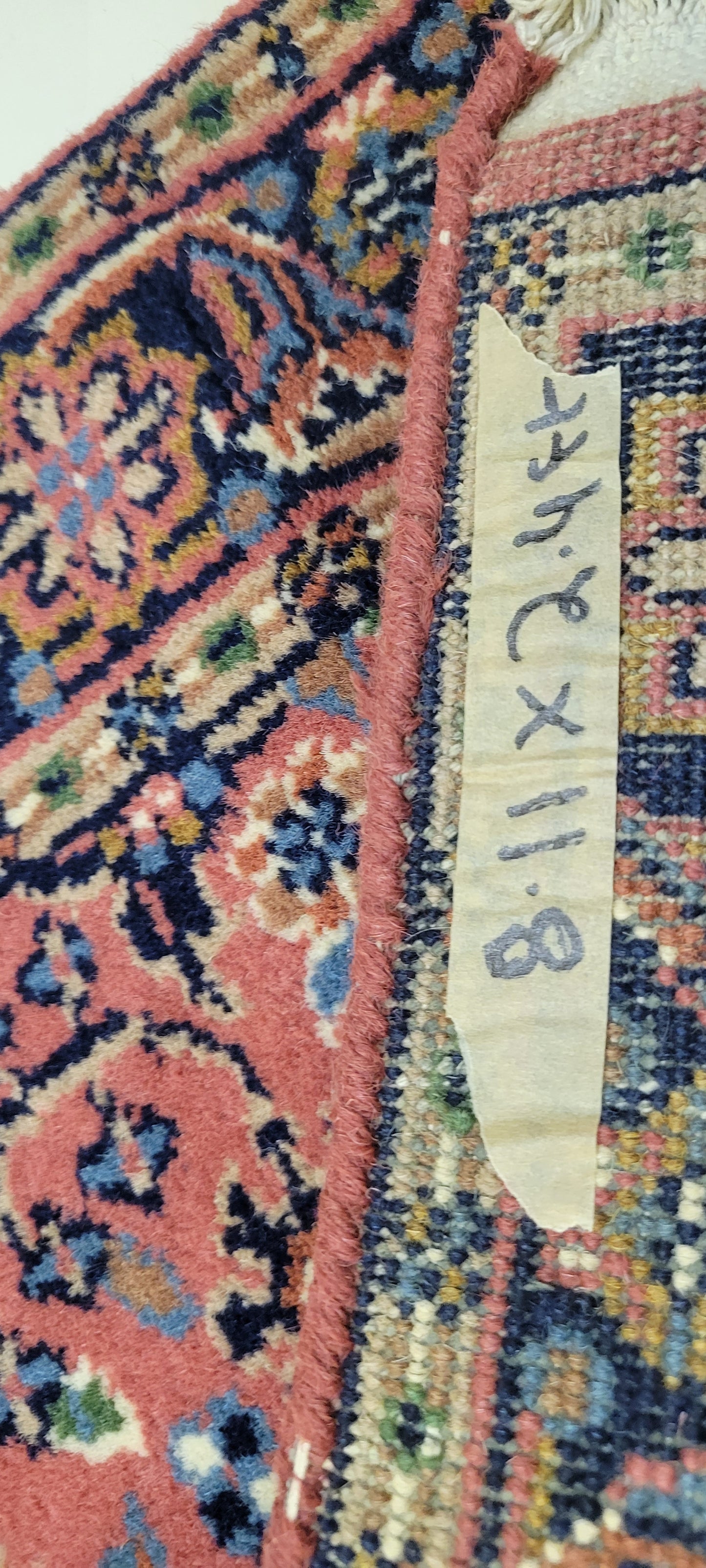Elegant Hand-Knotted Indo-Persian Runner - 8.1 x 2.4 Feet