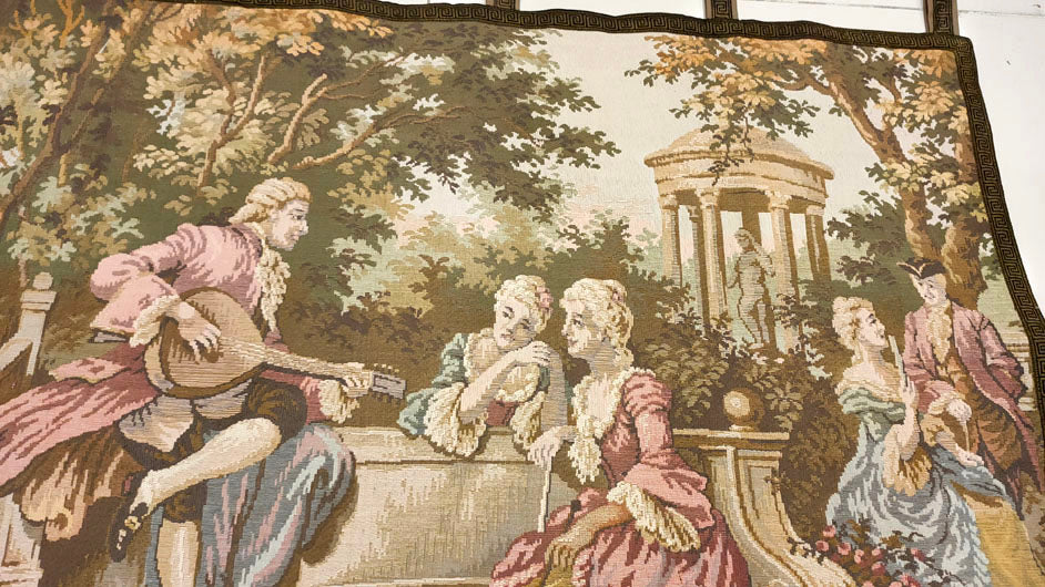 French Romantic Garden Tapestry - 53" x 40"