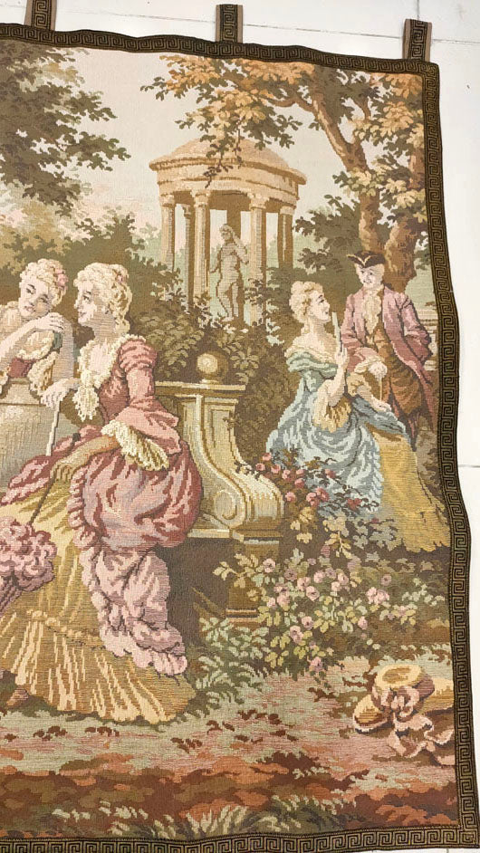 French Romantic Garden Tapestry - 53" x 40"