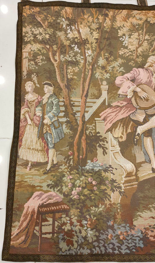 French Romantic Garden Tapestry - 53" x 40"
