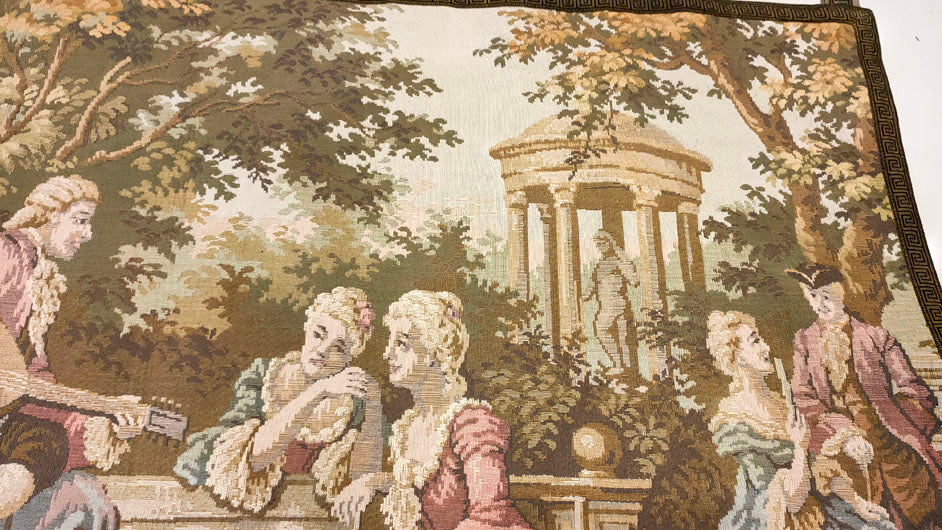 French Romantic Garden Tapestry - 53" x 40"