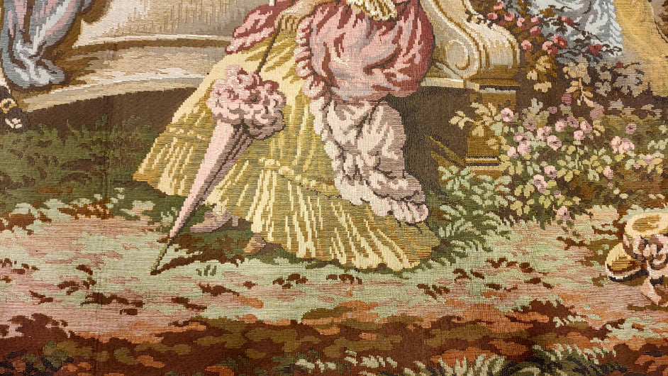 French Romantic Garden Tapestry - 53" x 40"