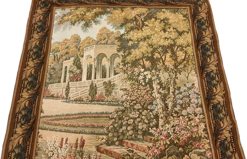 Exquisite French Garden Landscape Tapestry - 50" x 42"