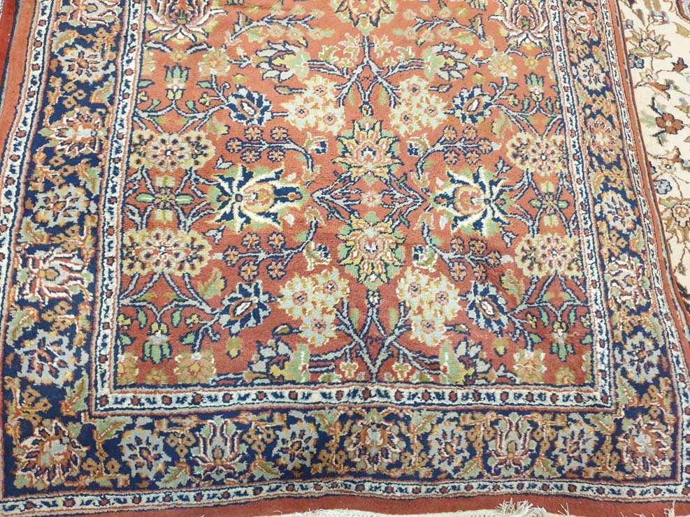 Elegant Hand-Knotted Indo-Persian Area Rug - 6 x 4 Feet