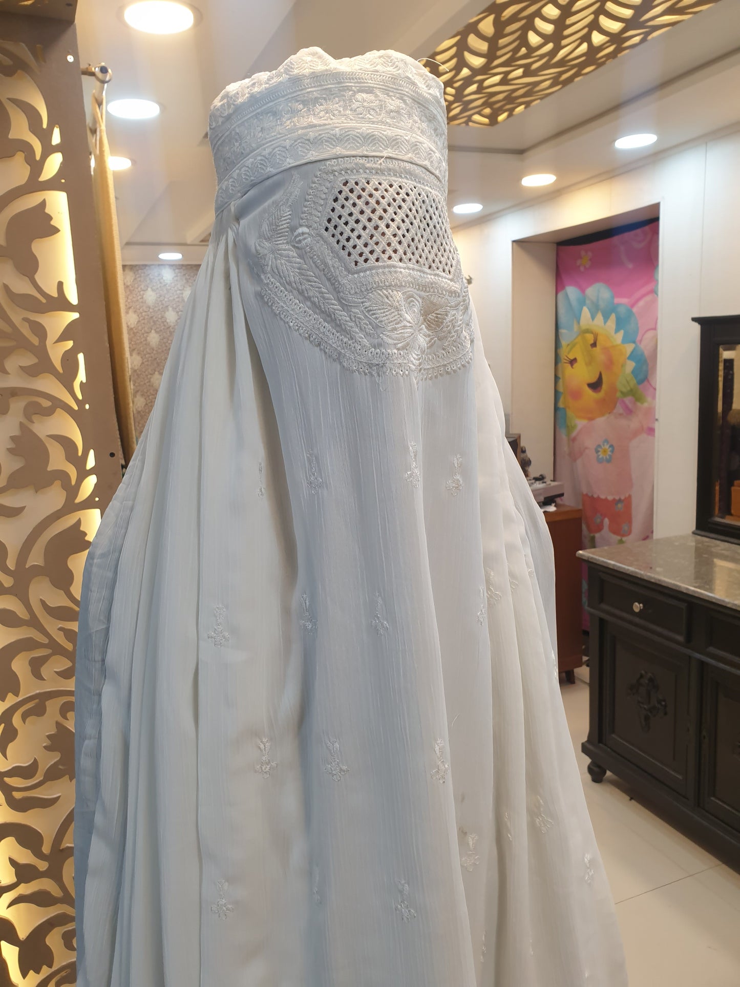 Afghan White Burqa