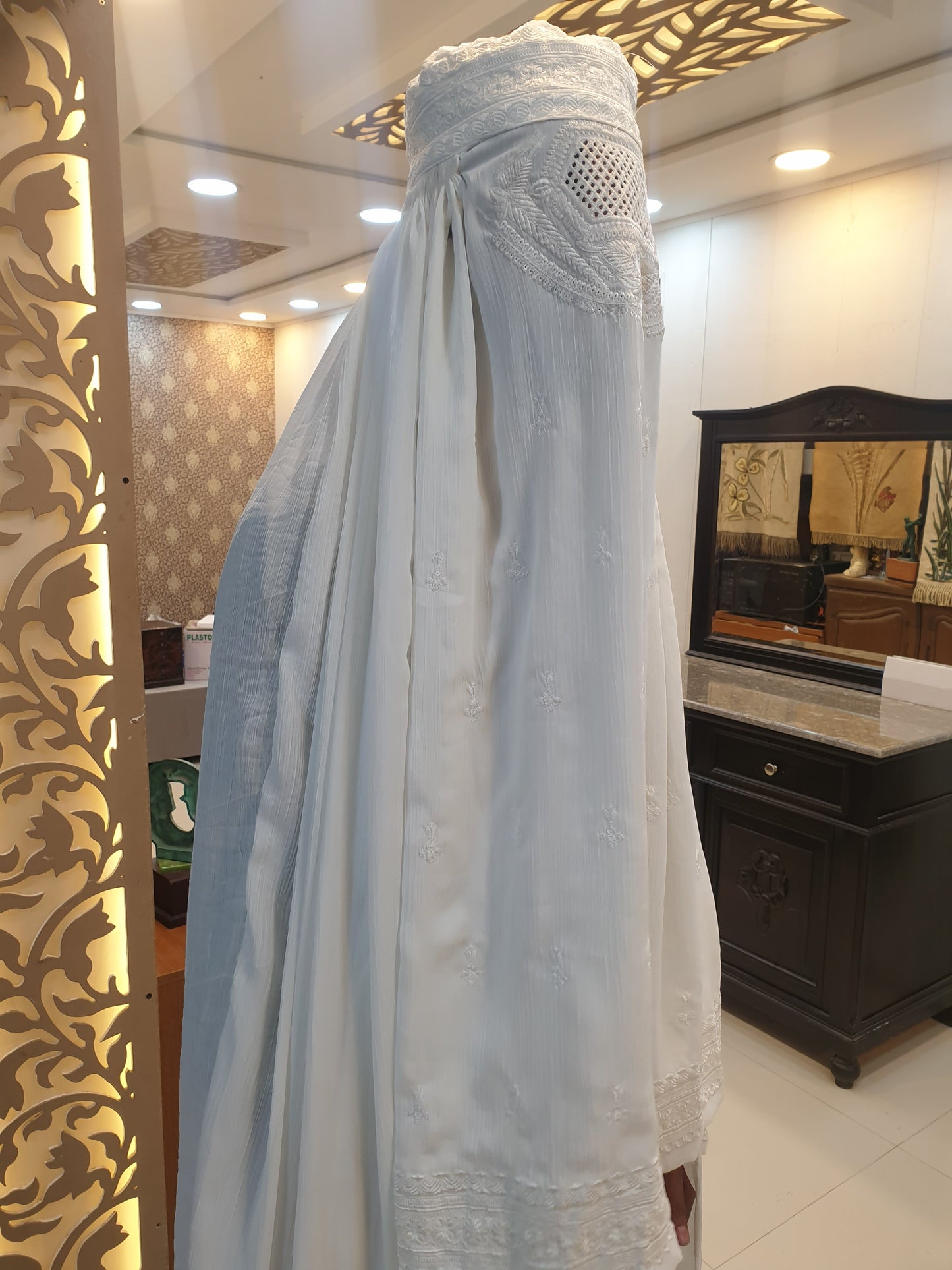 Afghan White Burqa