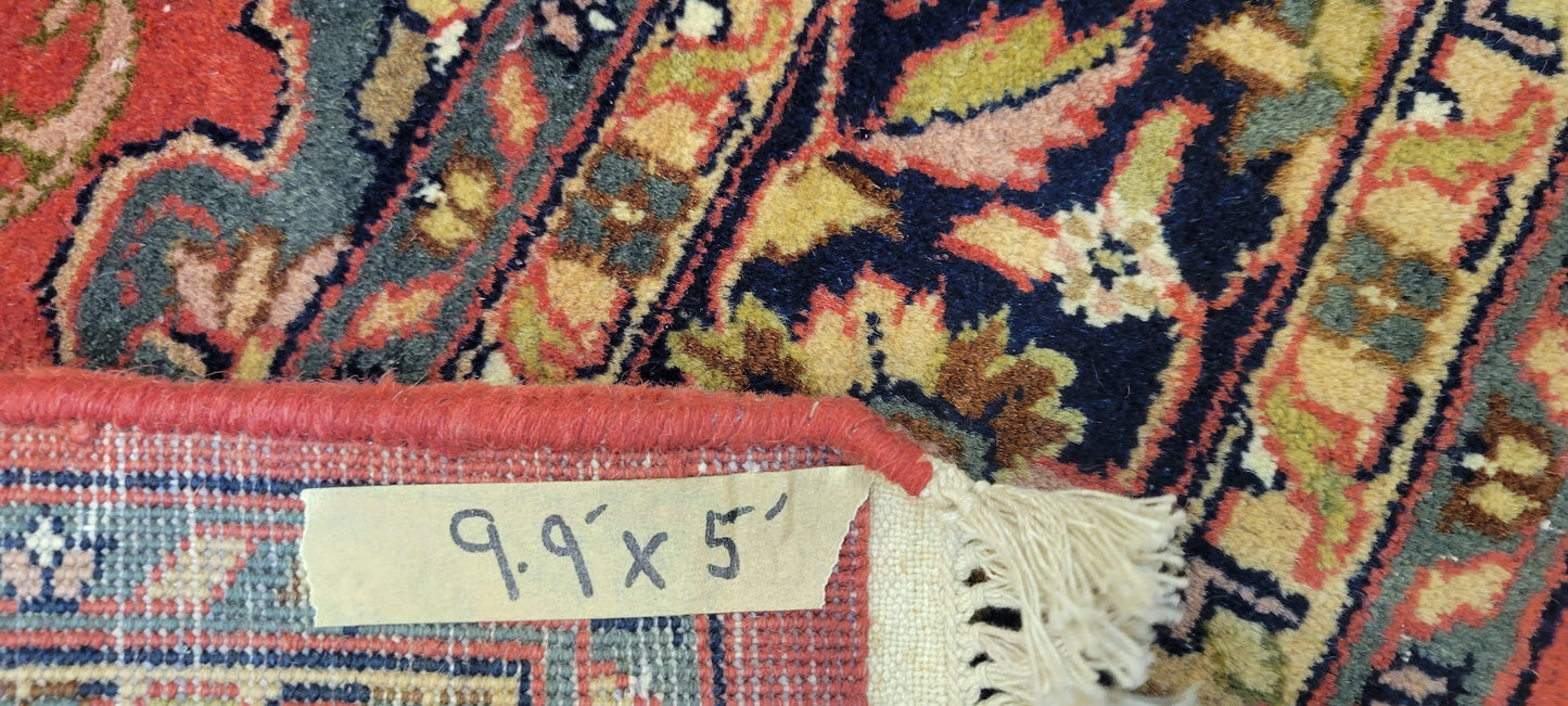Discover Timeless Elegance: Fine Quality Indo-Persian Kashan Design Carpet - 9.5 x 5 Feet