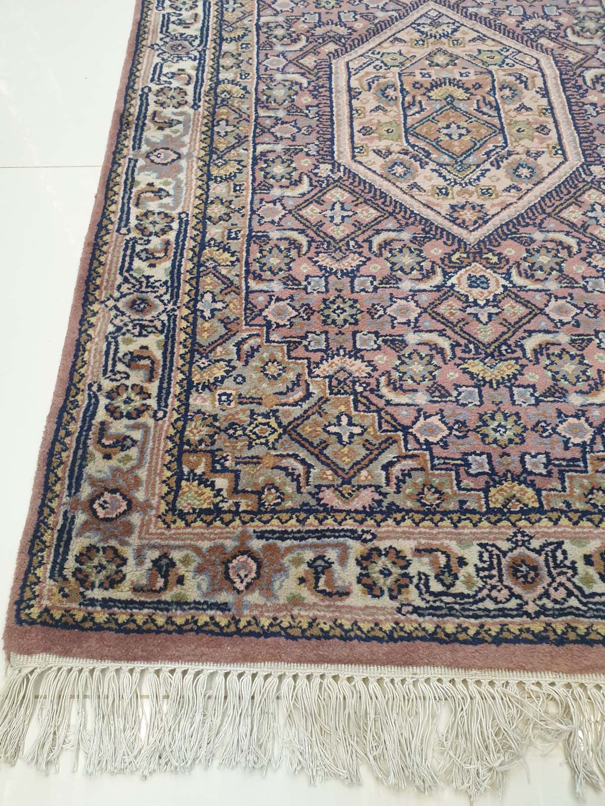 Exquisite Indo-Persian Runner Carpet - 9.6 x 2.9 Feet