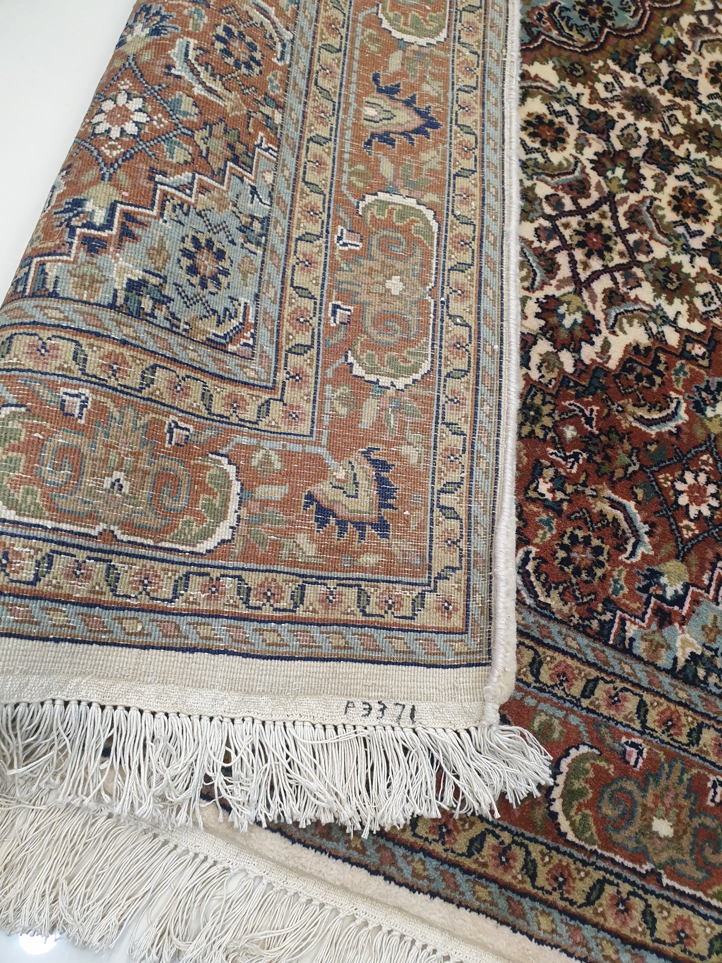 Exquisite 13.2' x 3.7' Hand-Knotted Indo-Persian Bidjar Design Wool Runner - Unrivaled Quality &amp; Rich Detail