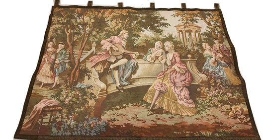 French Romantic Garden Tapestry - 53" x 40"
