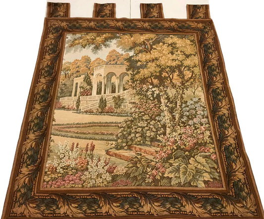 Exquisite French Garden Landscape Tapestry - 50" x 42"